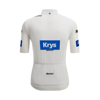 Santini SMS Tour de France 2025 Young Rider Leaders Short Sleeve Jersey - White