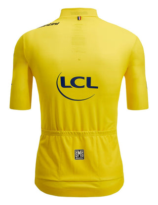 Santini Tour De France Men's Short Sleeve Leaders Jersey - Yellow