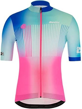 Santini Lavuelta Costa Short Sleeve Jersey - Print
