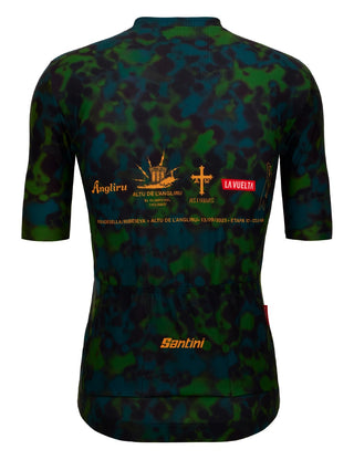 Santini La Vuelta Angliru Short Sleeve Jersey - Green