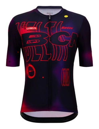 Santini La Vuelta Barcelona Short Sleeve Jersey - Print