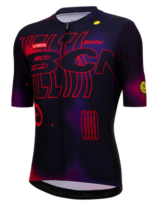 Santini La Vuelta Barcelona Short Sleeve Jersey - Print