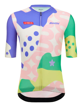 Santini La Vuelta KM Cero Short Sleeve Jersey - Print