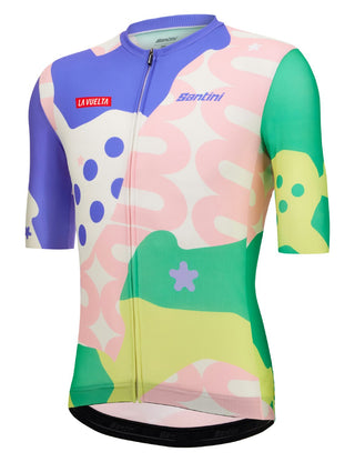 Santini La Vuelta KM Cero Short Sleeve Jersey - Print