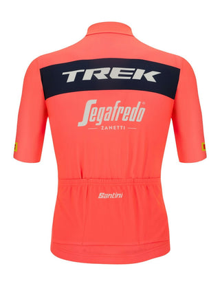 Santini Trek Segafredo Team Replica Jersey - Granatina Pink