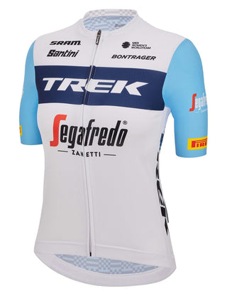 Santini Trek Segafredo Women's Team Fanline Short Sleeve Jersey - Light Blue