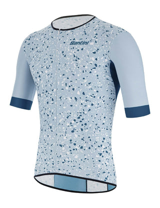 Santini Pietra Sleek Men's Shorts Sleeve Tri Top - Teal