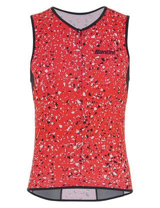 Santini Pietra Sleek Men's Tri Top - Granatina Pink