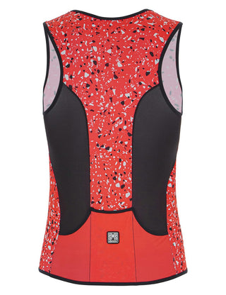 Santini Pietra Sleek Men's Tri Top - Granatina Pink