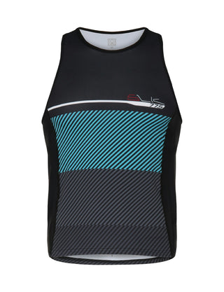 Santini Triathlon Men's Tank Top Sleek - Blue