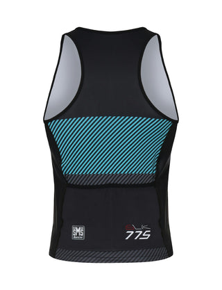 Santini Triathlon Men's Tank Top Sleek - Blue