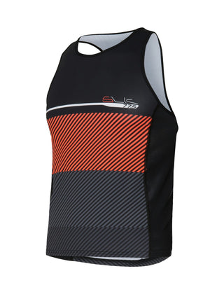 Santini Triathlon Men's Tank Top Sleek - Fluro Orange