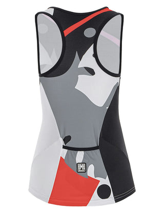 Santini Maui Sleek Women's Sleeveless Tri Top - Granatina Pink