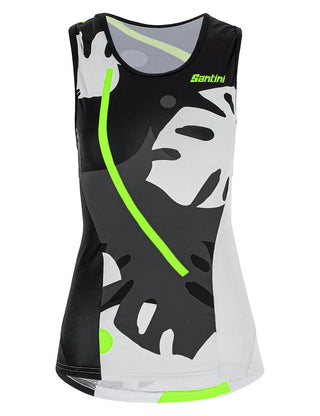 Santini Maui Sleek Women's Sleeveless Tri Top - Fluro Green