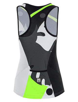 Santini Maui Sleek Women's Sleeveless Tri Top - Fluro Green