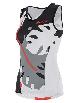 Santini Maui Sleek Women's Sleeveless Tri Top - Granatina Pink