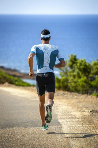 Santini Pietra Sleek Men's Shorts Sleeve Tri Top - Teal