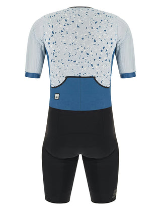 Santini Viper Pietra Men's Short Sleeve Trisuit - Teal