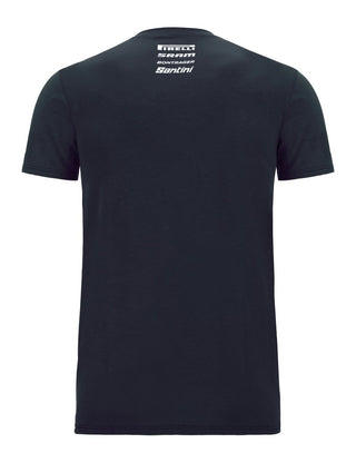 Santini Trek Segafredo Replica Short Sleeve T-Shirt - Navy