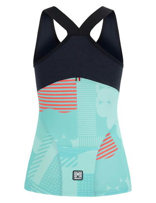 Santini Scia Optic Ladies Tank Top - Aqua