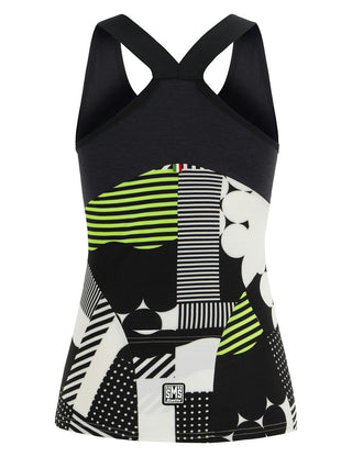 Santini Scia Optic Ladies Tank Top - Fluro Green