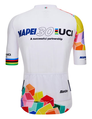 Santini UCI Glasgow Mapei-Uci 30 Anniversary Short Sleeve Jersey - Print