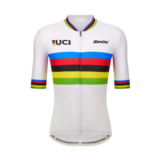 Santini SMS UCI World Champion Short Sleeve Jersey - World Champion