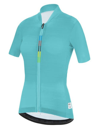 Santini UCI Official W/C Scia Women's Short Sleeve Jersey - Aqua