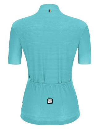 Santini UCI Official W/C Scia Women's Short Sleeve Jersey - Aqua
