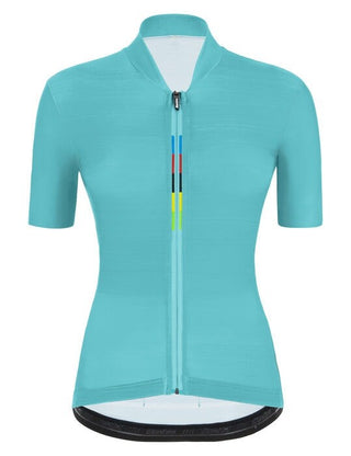 Santini UCI Official W/C Scia Women's Short Sleeve Jersey - Aqua