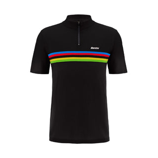 Santini SMS UCI World Champion Polo Shirt - Black