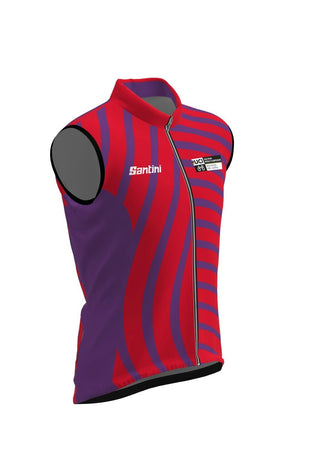 Santini UCI Wollongong W/C Wind Sleeveless Vest - Print