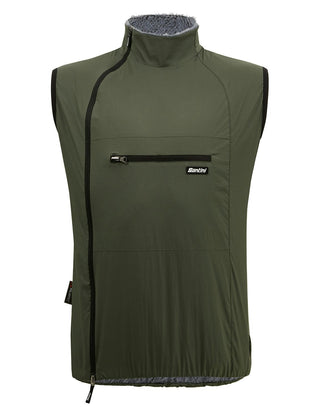 Santini Alpha Pack Gravel Sleeveless Vest - Military