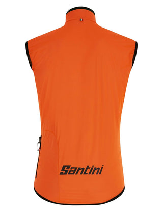 Santini Guard Nimbus Men's Rain Vest - Fluro Orange