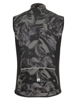 Santini Gravel Men's Windbreaker Vest - Grey Camo
