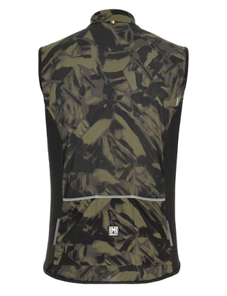 Santini Gravel Men's Windbreaker Vest - Camo Green