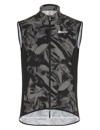 Santini Gravel Men's Windbreaker Vest - Grey Camo