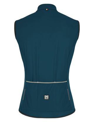 Santini Nebula Puro Men's Windproof Vest - Teal