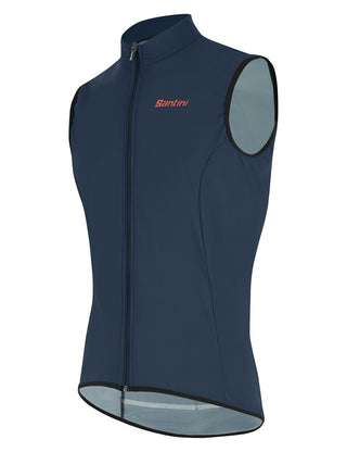 Santini Nebula Puro Men's Windproof Vest - Nautica Blue