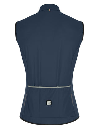 Santini Nebula Puro Men's Windproof Vest - Nautica Blue