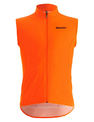 Santini Nebula 3W Men's Wind Vest  - Fluro Orange