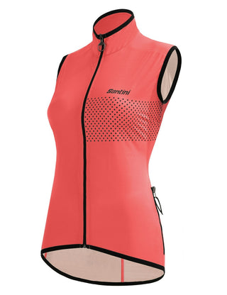 Santini Guard Nimbus Women's Rainproof Vest - Granatina Pink
