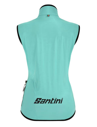 Santini Guard Nimbus Women's Rainproof Vest - Aqua