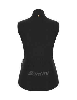 Santini Guard Nimbus Women's Rainproof Vest - Black Nero
