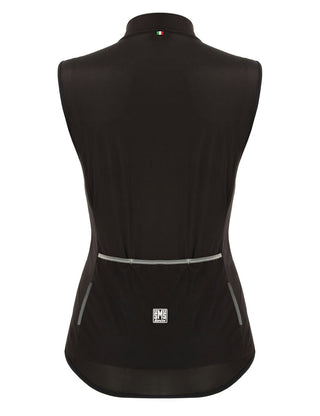 Santini Nebula Puro Women's Windbreaker Vest - Black Nero