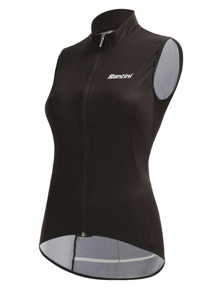 Santini Nebula Puro Women's Windbreaker Vest - Black Nero