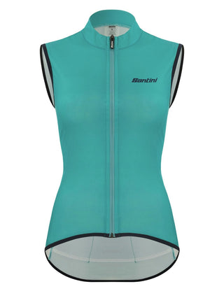 Santini Nebula Puro Women's Windbreaker Vest - Aqua