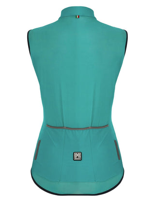 Santini Nebula Puro Women's Windbreaker Vest - Aqua