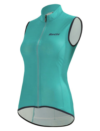 Santini Nebula Puro Women's Windbreaker Vest - Aqua