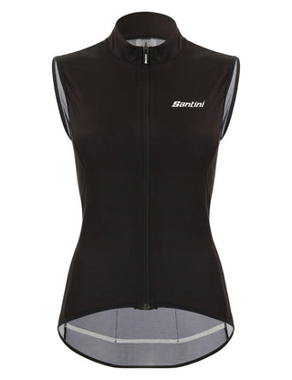 Santini Nebula Puro Women's Windbreaker Vest - Black Nero